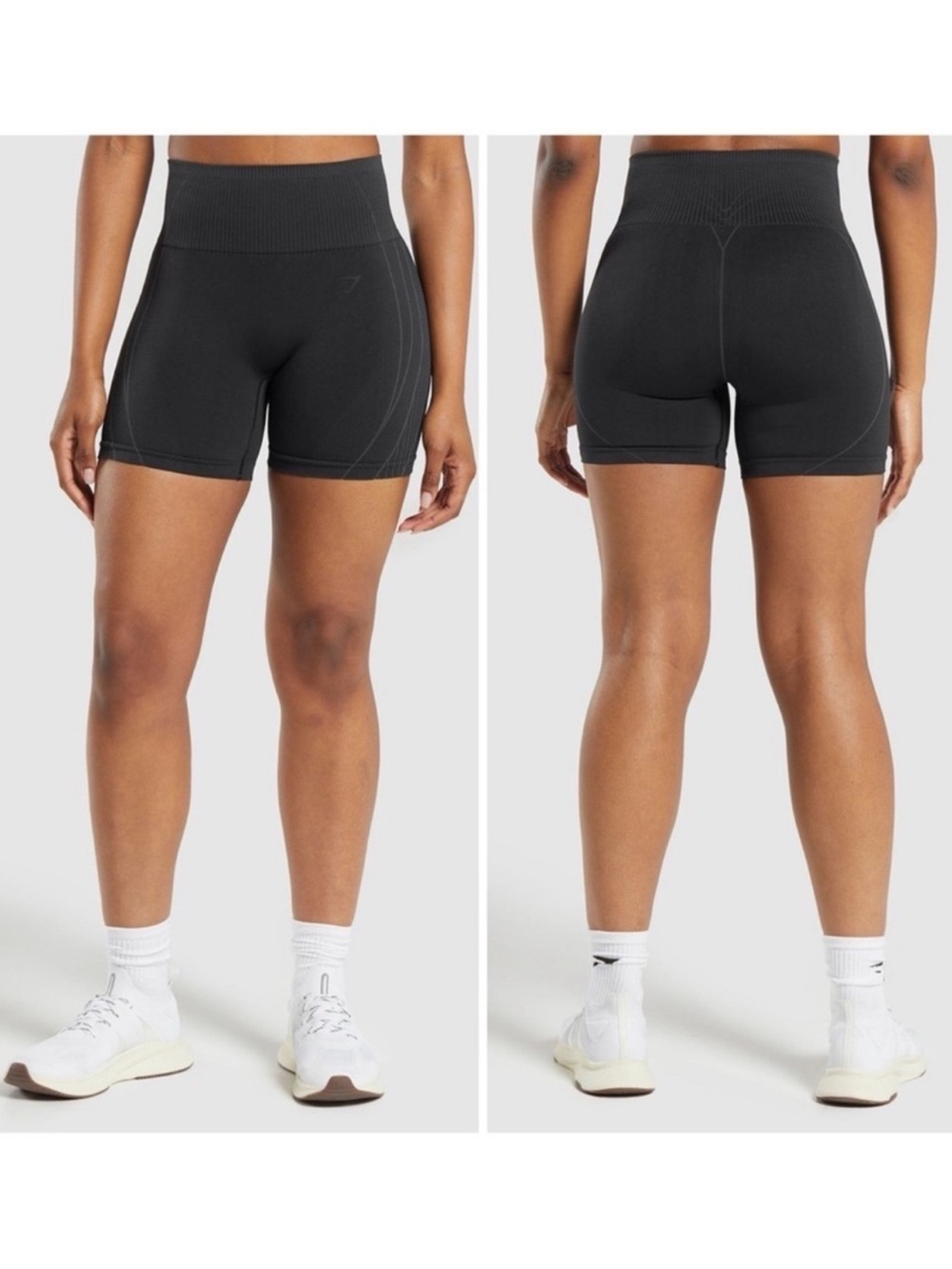 Gymshark Black Contour Heart Seamless Bike Shorts